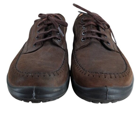 Ecco Seawalker Brown Leather Lace Up Loafers Size 47 US 13-13.5 Comfort Oxford main image 9